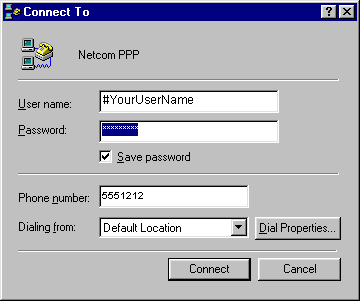 [Windows 95 DUN TCP Dial]