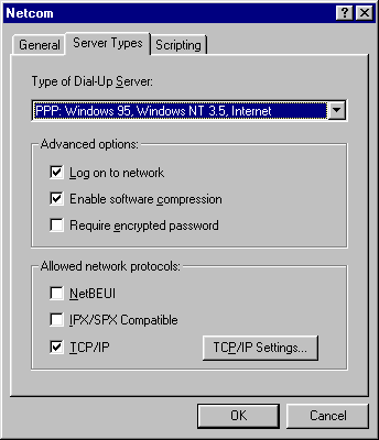 [Windows 95 OEM R2 DUN Server Configuration]